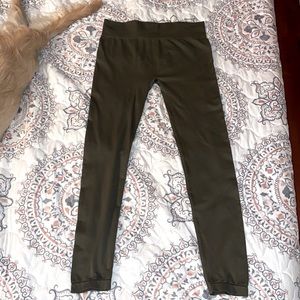 Army green leggings